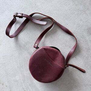 Portland Leather Circle Crossbody